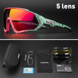 Lunettes de soleil unisexes VTT polarisées photochromiques UV400, pour l'extérieur, la conduite avec un cadre léger conçu