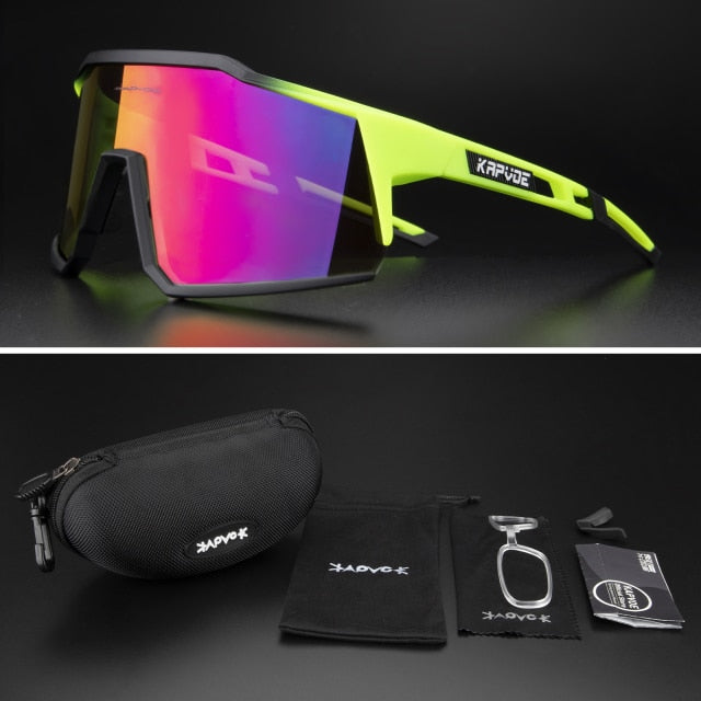 Unisex Windproof Cycling Polarized UV400 Sports Sunglasses, Outdoor Photochromic Eyewear