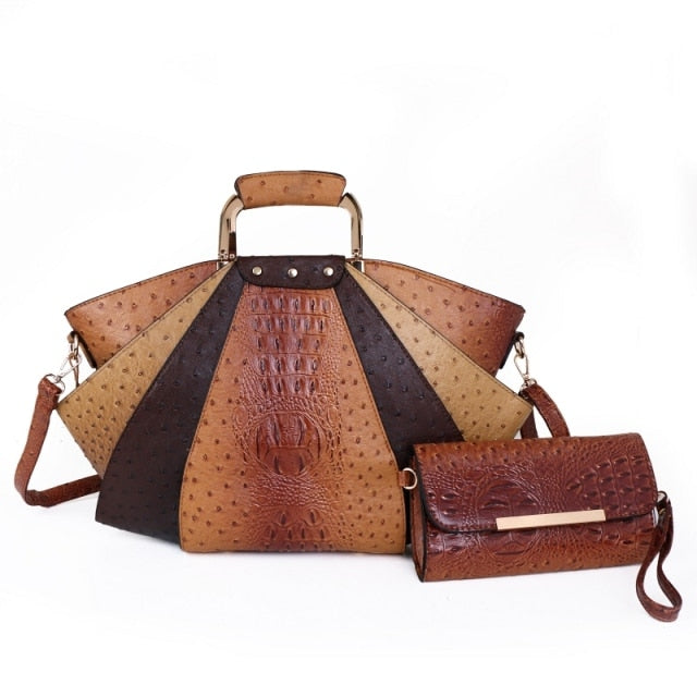 Women High Quality PU Leather Large Capacity Casual Tote Bag, Shoulder Handbag