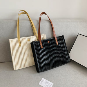 Women's All-Match Pleated Design Shoulder/Handbags