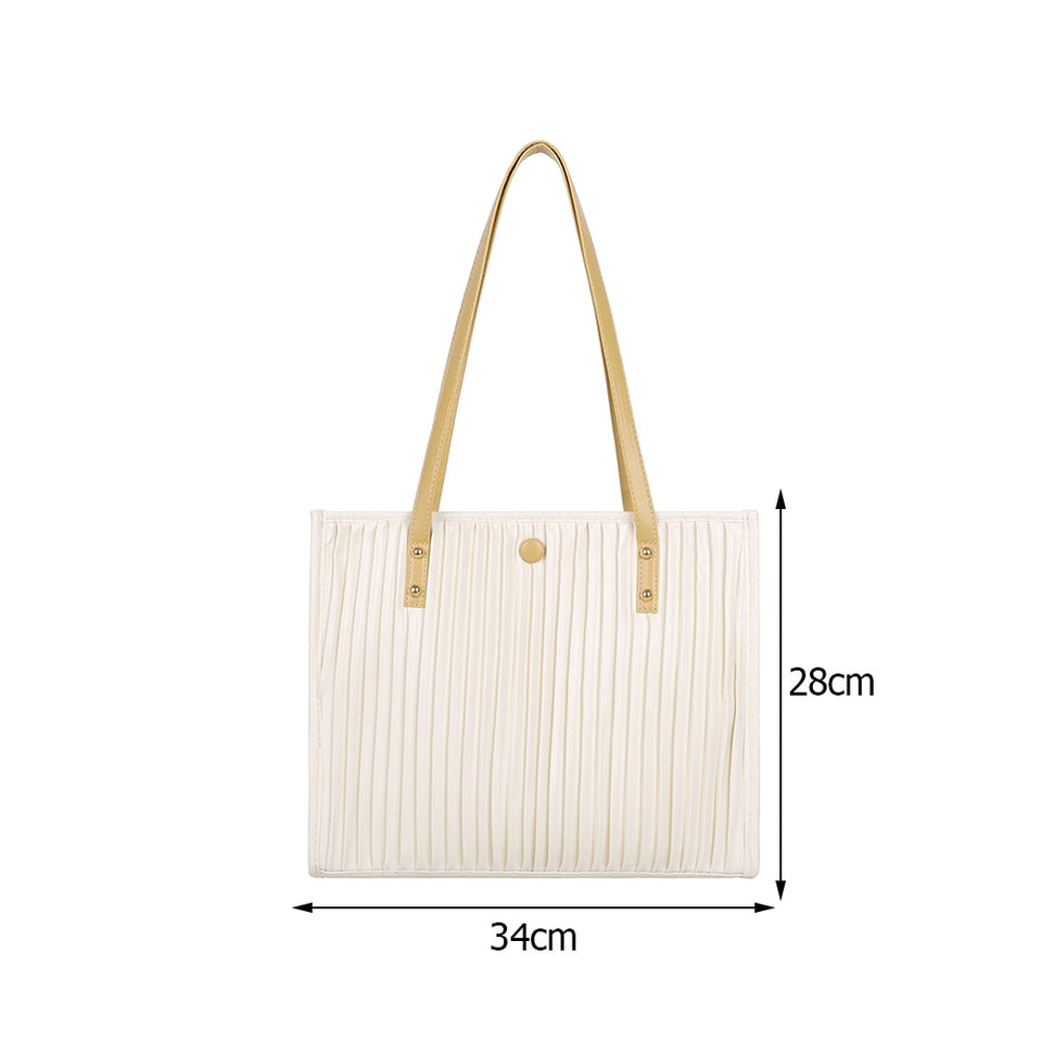 Women's All-Match Pleated Design Shoulder/Handbags