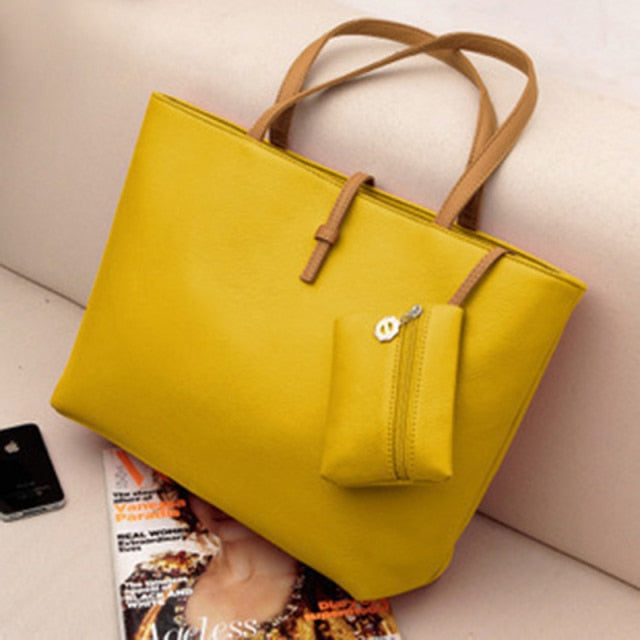 Women's PU Leather Large Capacity Shoulder Bags