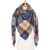 Knitted Plaid Winter Scarfs for Women