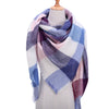 Knitted Plaid Winter Scarfs for Women