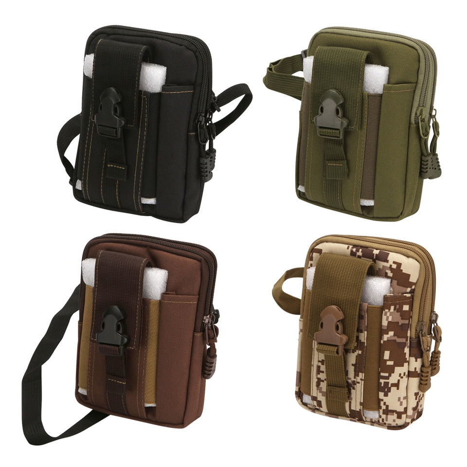 Unisex Military Small Multifunctional Shoulder Phone Pocket Belt Waist Bag