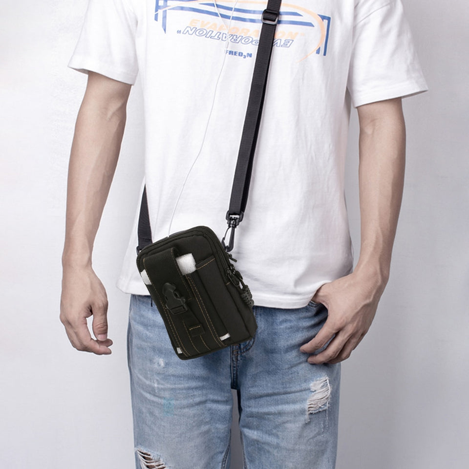 Unisex Military Small Multifunctional Shoulder Phone Pocket Belt Waist Bag