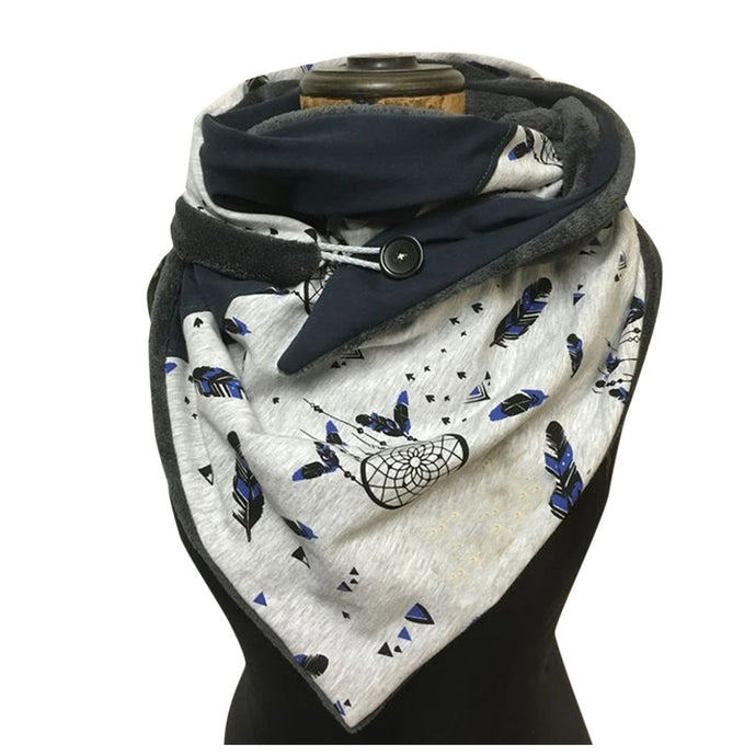 Femmes Casual Designer Fashion Brand Print Warm Scarf Multi-Purpose Shawl