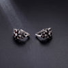 Classic Natural Black Garnet 925 Sterling Silver Gemstone Earrings