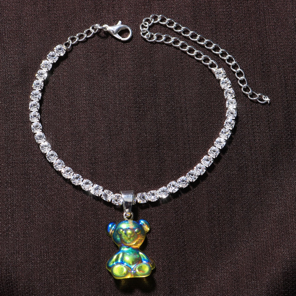 Women's Boho Teddy Bear Anklets