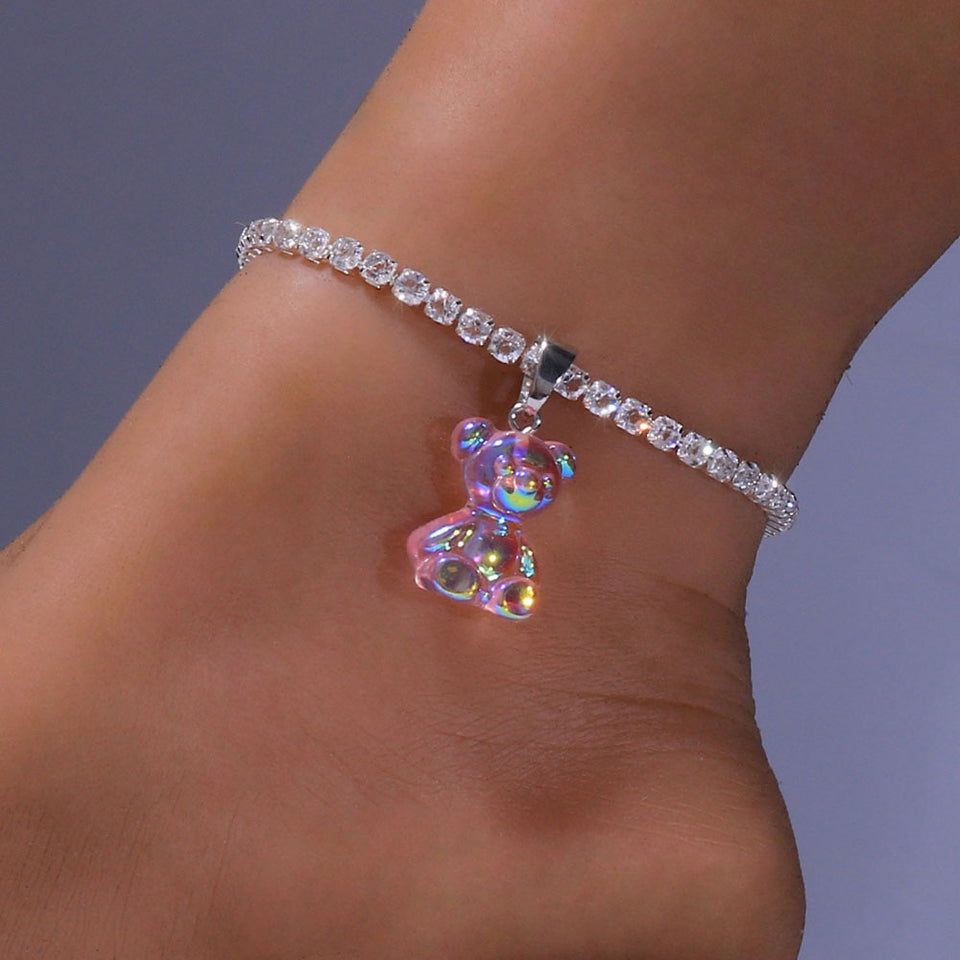 Women's Boho Teddy Bear Anklets