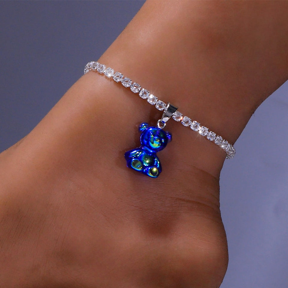 Women's Boho Teddy Bear Anklets