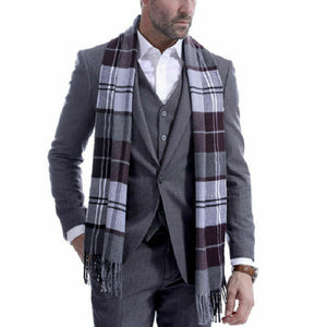 Men's Plaid Scottish Soft Wool Winter Scarfs