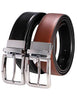 Men's Casual Leather Belts with Reversible Sides