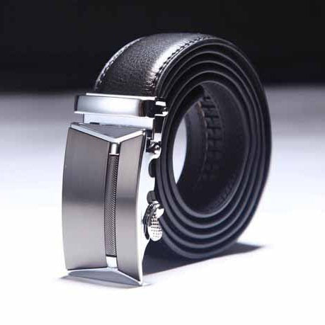 Men's Genuine Leather Belts with Automatic Buckles