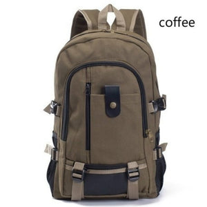 Men's Large Capacity Canvas Rucksacks