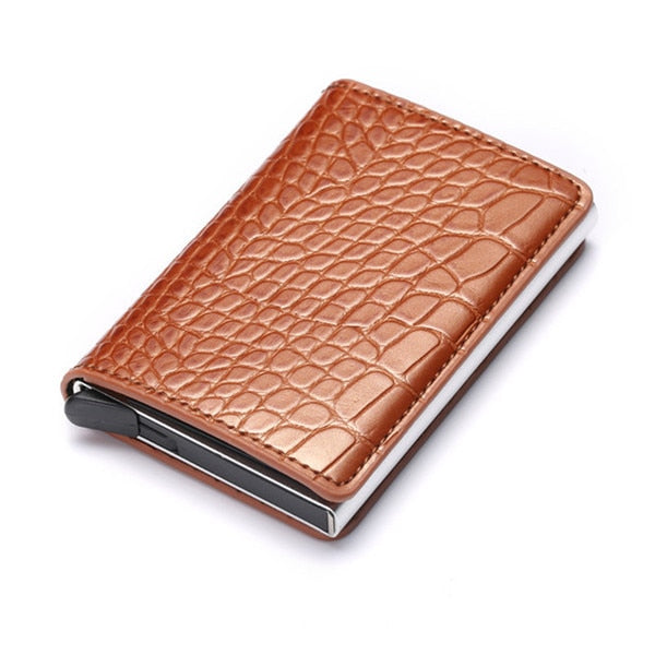 Unisex Business Aluminum RFID Blocking Wallets