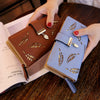 Portefeuille long pour femmes pochette en feuilles creuses dorées/porte-monnaie/porte-cartes pochette