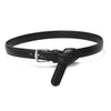 Women's Black Leather Waist Belts