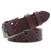 Women's Genuine Leather Punched Belts