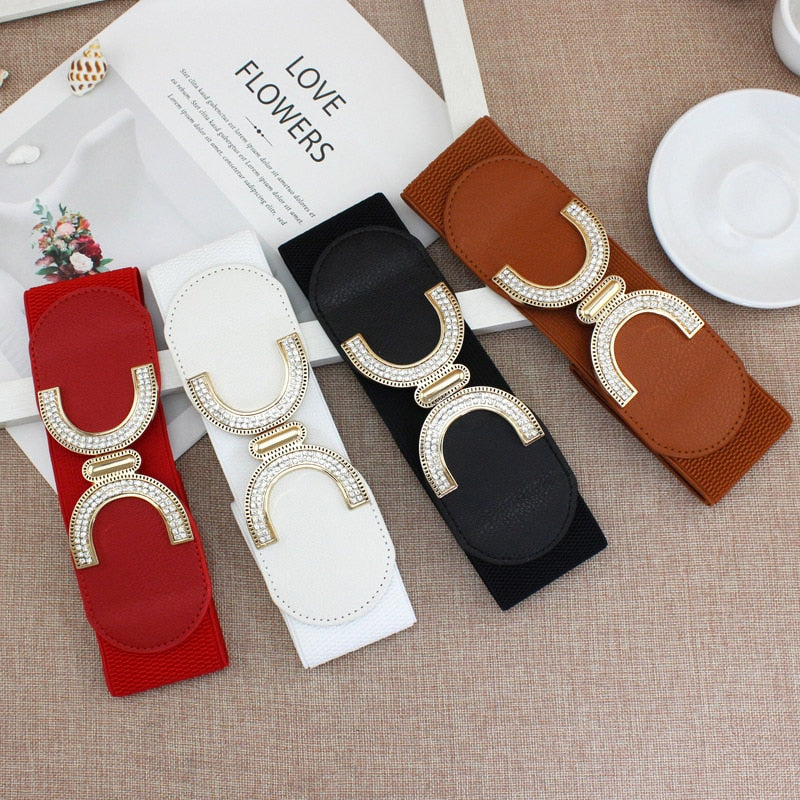 Women's Elastic Waistband Belts