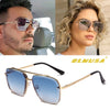 Unisex UV400 Fashion Classic Mach Six Gradient Sunglasses Cool Square Business Shades Vintage Glasses