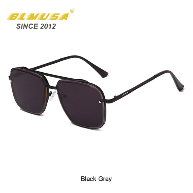 Unisex UV400 Fashion Classic Mach Six Gradient Sunglasses Cool Square Business Shades Vintage Glasses