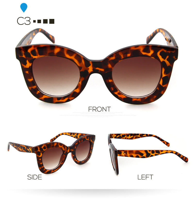 Women Classic Retro Oversized Cat Eye Sunglasses Luxury Brand Designer Eyewear