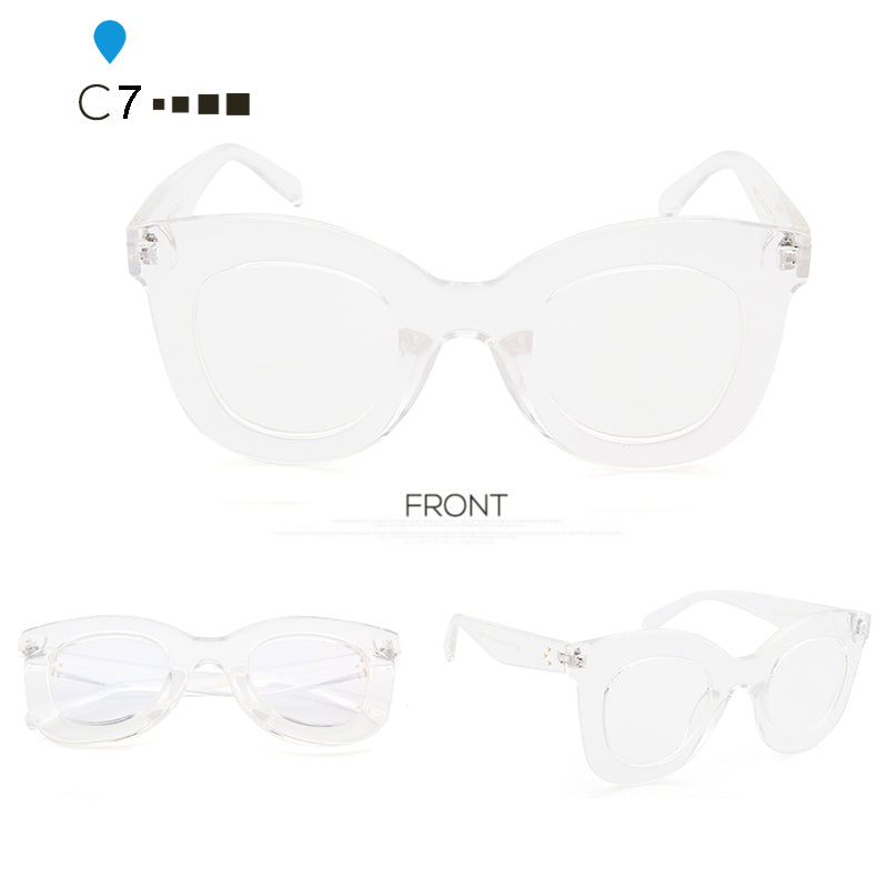 Women Classic Retro Oversized Cat Eye Sunglasses Luxury Brand Designer Eyewear