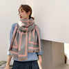 Women Luxury Cashmere Striped Scarf Pashmina Warmer Shawl Plaid Blanket Wrap