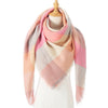 Women's Designer Knitted Scarf Plaid Warm Cashmere Shawls Luxury Brand