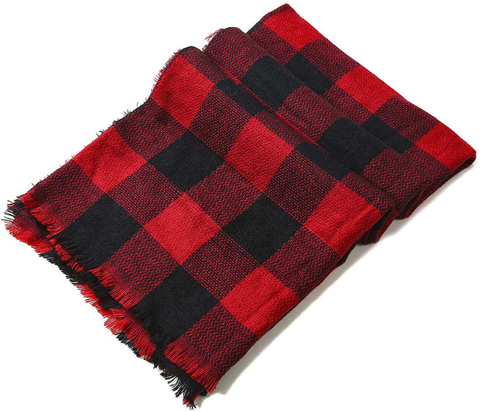 Nouveau Designer Women Plaid Luxury Winter Warm Blanket Cotton Scarves