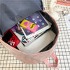 Sac à dos en velours côtelé pour femme Cute Girl Student School Bag, Harajuku Book Bag, College Bag, Travel Bag