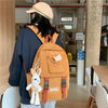 Women Corduroy Backpack Cute Girl Student School Bag, Harajuku Book Bag, College Bag, Travel Bag