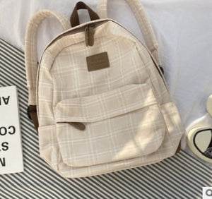 Unisex Simple Striped Backpack College School Bag Book bags Teenage Rucksack Travel Shoulder Bag