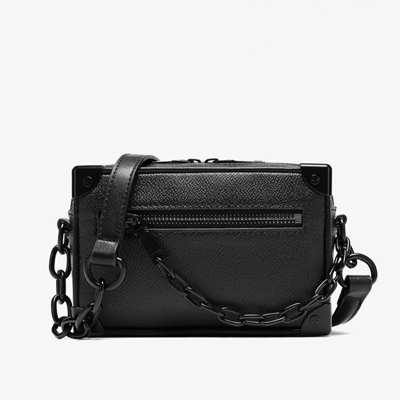 Femmes hommes classique Designer Mini sac souple une épaule sac à bandoulière sac à main carré avec poignée en chaîne