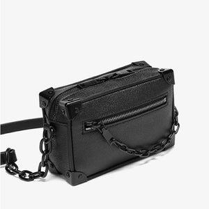 Femmes hommes classique Designer Mini sac souple une épaule sac à bandoulière sac à main carré avec poignée en chaîne