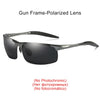 Men's Photochromic Day & Night Driving Glasses with Rimless Aluminum Frames