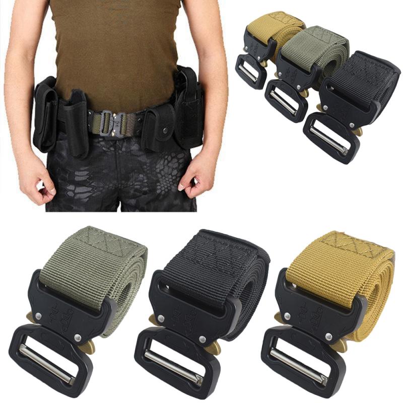 Unisex Nylon Military Combat Waistband Travel Quick Release Magnetic Multifunction Waist Belts