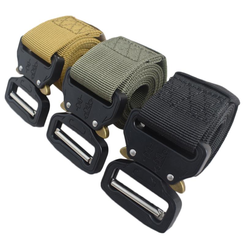 Ceinture de Combat militaire tactique en Nylon unisexe voyage ceintures de taille multi-fonctions magnétiques à dégagement rapide