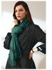 Women Solid Color Imitation Cashmere Mid-length Warm Sweet Fashion Fringed Sharf