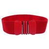 Women Wide Waist Stretch Elastic Belt Girdle Waistband with Buckle