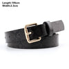 Ceinture en cuir PU mince à imprimé animal pour femmes Ceintures à boucle en or