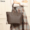 Sreca Designer Retro Classic Tote One-Shoulder Bag Vintage Large Capacity Commuter Leather Handbag