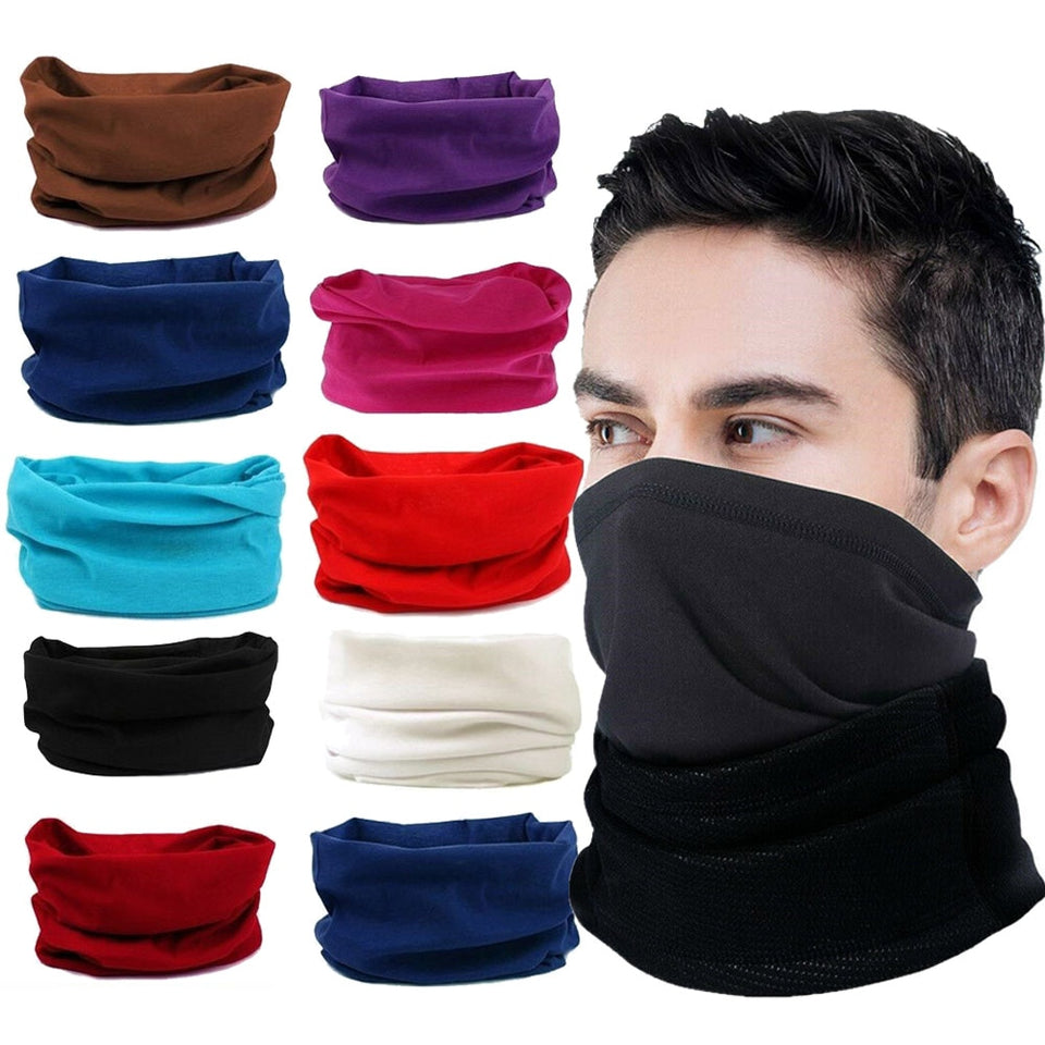 Unisex Outdoor Sport Magic Scarf Neck Warmer Face Head Wrap Cover Bandana Balaclava Headband