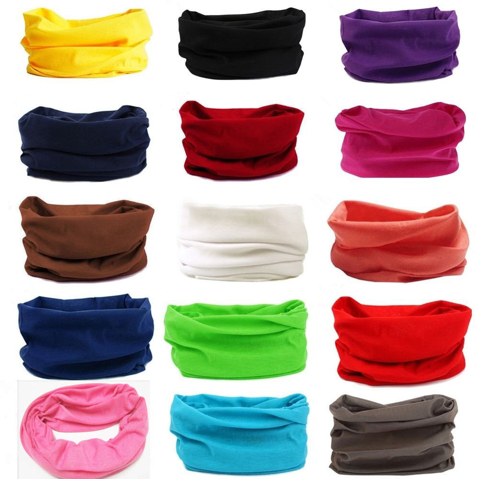 Unisex Outdoor Sport Magic Scarf Neck Warmer Face Head Wrap Cover Bandana Balaclava Headband