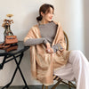 Women Luxury Cashmere Brand Tower Print Warm Scarf Pashmina Thick Blanket Shawls with Tassels