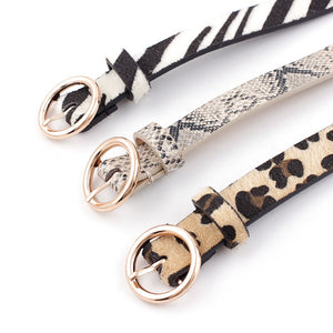 Animal Print Waist Belts