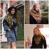 Women's Large Printed Square Shawls