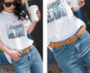 Women Soft Skin Texture Jeans Metal Pin Buckle Casual All-match Colorful