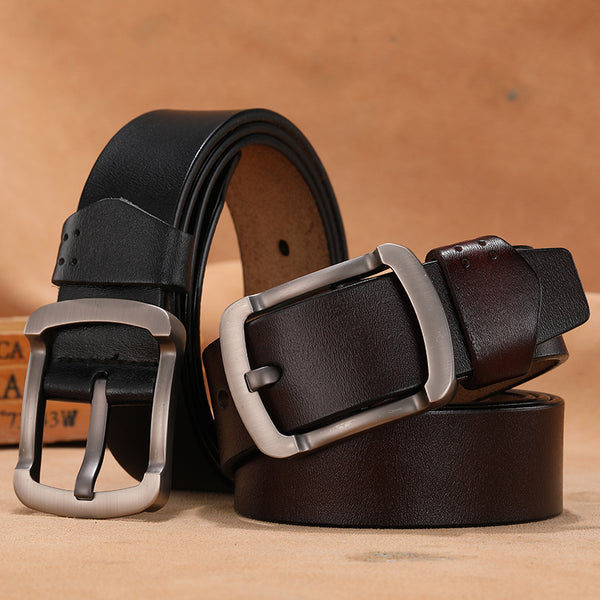 HiTie Mens Designer Genuine Leather Belts Automatic Gold Belt Buckle  Animals